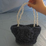 Chenille Rose Purse ~ Donna's Crochet Designs