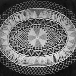 Peach and White Doily ~ Free Vintage Crochet