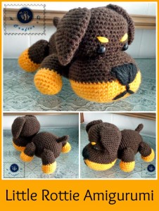 Little Rottie Amigurumi ~ Maz Kwok's Designs