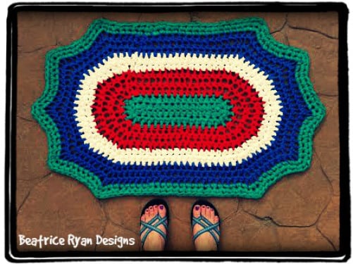 Retro Summertime Rug ~ Beatrice Ryan Designs