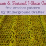 Warm and Textured 1-Skein Cowl ~ Underground Crafter