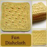 Fan Dishcloth ~ Rhelena - CrochetN'Crafts