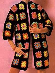 Afghan Coat ~ Free Vintage Crochet