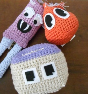 Happy Amigurumi Monsters ~ 2 Crochet Hooks - Oombawka Design