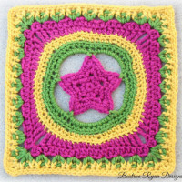 Granny's Shining Star Square ~ Beatrice Ryan Designs