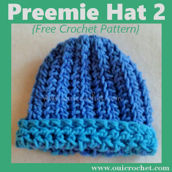 crochet blanket free preemie patterns baby Crochet FREE 2 Hat ~ Preemie Pattern