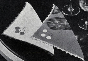 Cocktail Napkin ~ Free Vintage Crochet