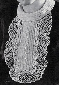 Frill Collar and Jabot ~ Free Vintage Crochet