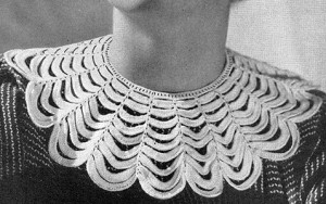 Scalloped Collar ~ Free Vintage Crochet