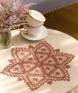Fairfax Doily ~ Kathryn A. White - Red Heart