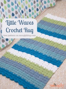 Little Waves Crochet Rug ~ Moogly