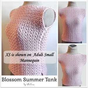 Blossom Summer Tank ~ Rhelena - CrochetN'Crafts