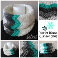 Winter Waves Chevron Cowl ~ Lorene Eppolite - Cre8tion Crochet
