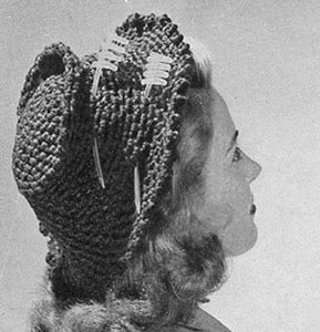 Tailored Suit Hat ~ Free Vintage Crochet