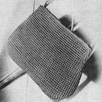 Cotton Crocheted Zipper Purse ~ Free Vintage Crochet