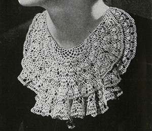 Lace Jabot ~ Free Vintage Crochet