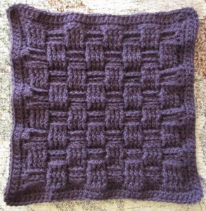 Basketweave Afghan Square ~ Ambassador Crochet