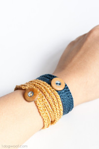 Wrap Bracelet ~ One Dog Woof