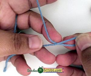 Starting Chain - To Knot, Or Not? ~ Stitches 'N' Scraps