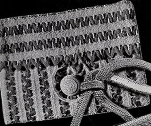 Rick Rack Purse ~ Free Vintage Crochet