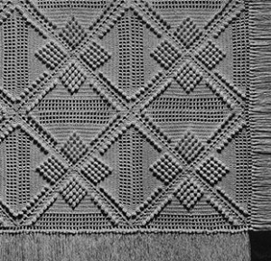 Popcorn Trail Bedspread #612 ~ Free Vintage Crochet