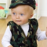 Vest and Hat ~ Karla Hastings - Baby's Gone Hunting - Red Heart