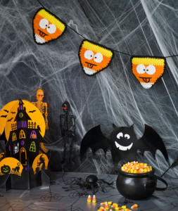 Candy Corn Banner ~ Sahrit Freud-Weinstein - Red Heart