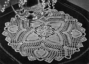 Flowering Pine Doily ~ Free Vintage Crochet