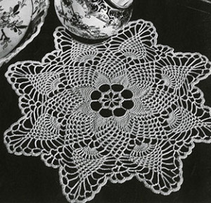 Pineapple Points Doily ~ Free Vintage Crochet