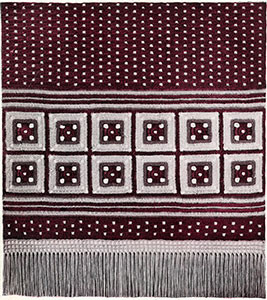 Table Runner with Crossed Squares ~ Free Vintage Crochet