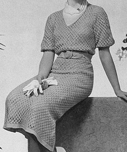 Country Club Dress ~ Free Vintage Crochet