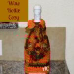 Autumn Wine Bottle Cozy ~ American Crochet