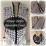 Winter Drifts Reversible Cowl ~ Rhelena - CrochetN'Crafts