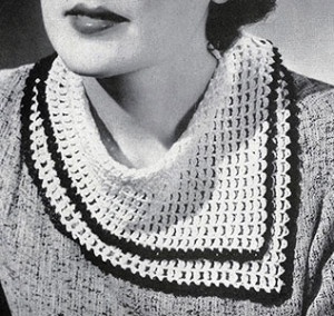 Scarf Collar Pattern #2099 by Free Vintage Crochet