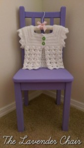 Textured Fan Baby Cardigan by Dorianna Rivelli of The Lavender Chair