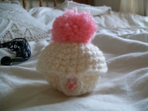 Pom-Pom Headphone Case/Trinket Box by In It to Kouture It