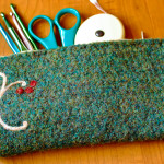 Felted Hook Pencil Case by Petals to Picots