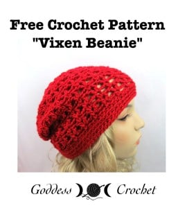 "Vixen Beanie" by Goddess Crochet