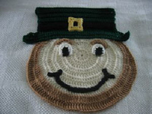 Leprechaun Placemat by Donna's Crochet Designs
