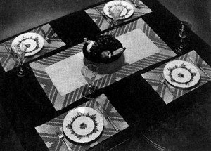 Skyscraper Luncheon Set by Free Vintage Crochet