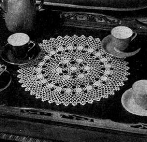 Irish Crochet Doily by Free Vintage Crochet