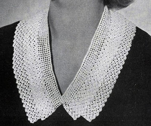Topping Shell Collar #2118 by Free Vintage Crochet
