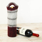 Felted Wine Tote by Petals to Picots