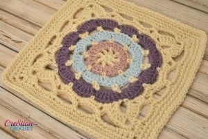 Cathedral Window Square by Lorene Eppolite of Cre8tion Crochet