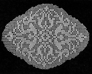 Occasional Filet Doily by Free Vintage Crochet
