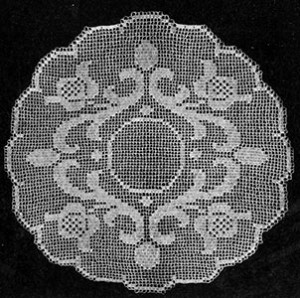 Occasional Filet Doily by Free Vintage Crochet