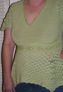 Sonrisa Empire Waist Top by Kim Guzman of CrochetKim