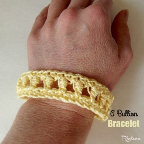 Crochet Cord Bracelet with Adjustable Closure - All About Ami