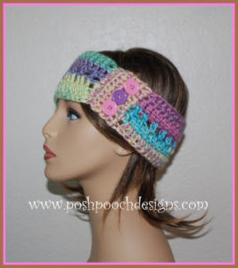 The Ladder Headband and Video by Sara Sach of Posh Pooch Designs