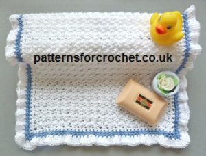 Frilled Washcloth by Patterns For Crochet